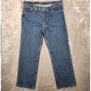 Levi's 550 Jeans Men's 38X30 Blue Straight Relaxed Fit Denim